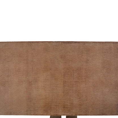 Mesa De Centro De Madera Maciza De Abeto Marrón 91x51x38 Cm_2