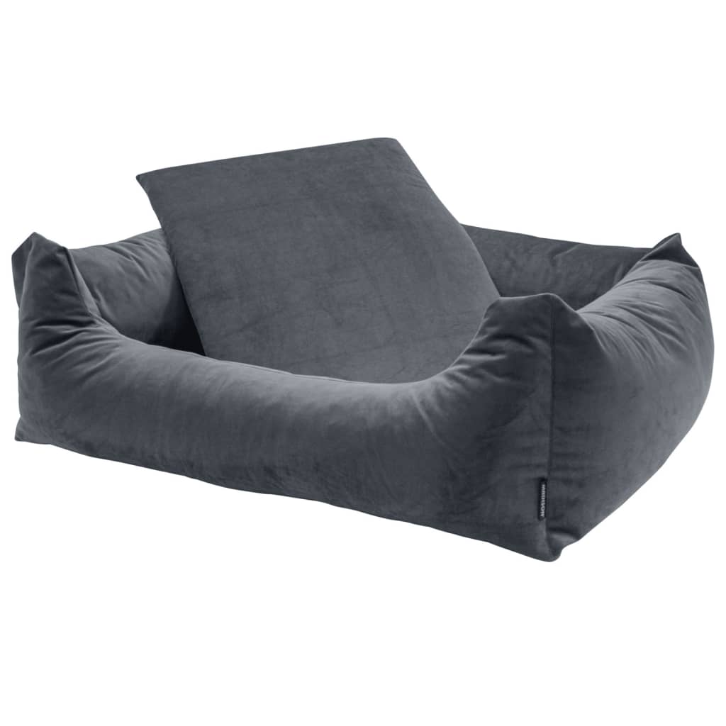 Madison Cama Para Perros Velvet Gris 80x67x22 Cm / Vetonek_1
