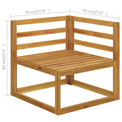 Vidaxl Muebles De Jardín 6 Pzas Cojines Crema Madera Maciza De Acacia_2