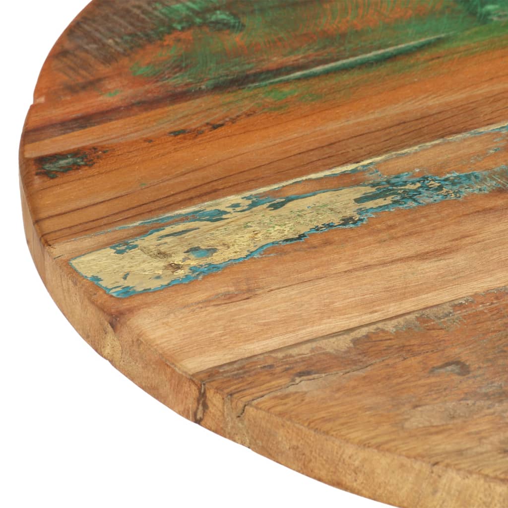Mesa Auxiliar De Madera Maciza Reciclada 48x48x56 Cm_2