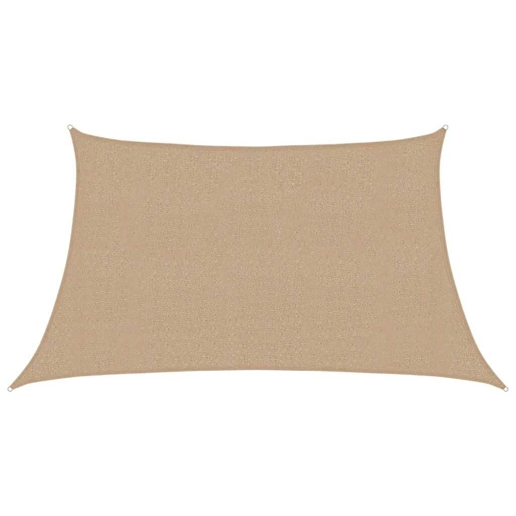 Vidaxl Toldo De Vela Hdpe Gris Taupe 160 G/m² 3/4x2 M_0