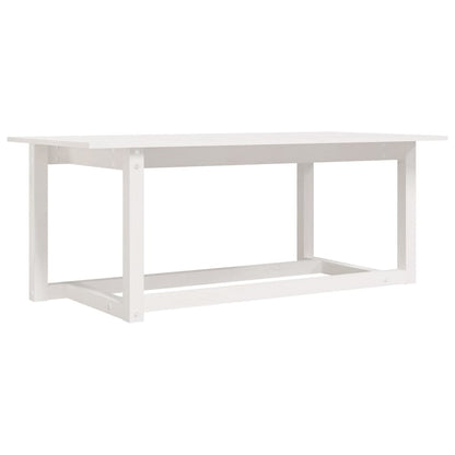 Mesa De Centro De Madera Maciza De Pino Blanco 110x55x45 Cm_0