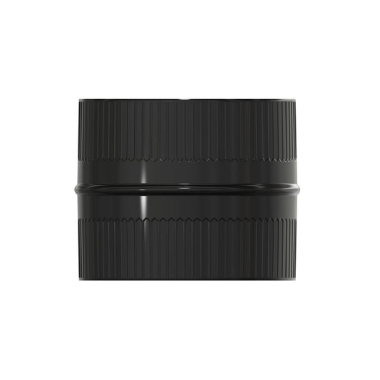 Manguito Union Tubos Estufa Vitrificado Negro Macho - Macho Ø 150 Mm. Machon, Empalme Tubos Chimena, Empalme Tubos Estufa,_0