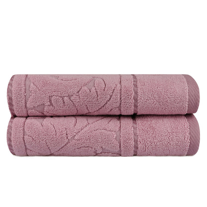 Juego De Toallas De Mano (2 Piezas) Rosa Palo_1