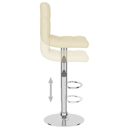 Taburete De Cocina De Tela Color Crema_4