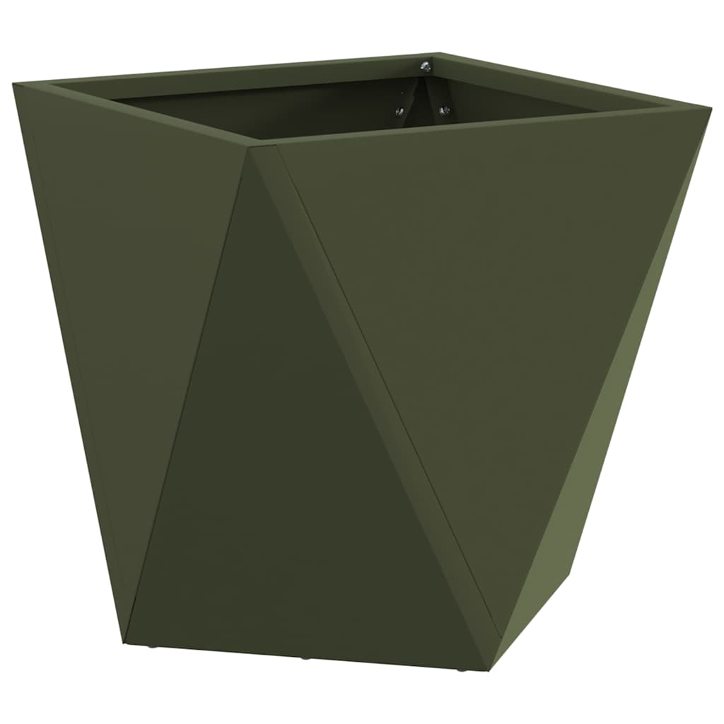 Jardinera 2 Pcs Verde Oliva 30 X 30 X 30 Cm Acero_4