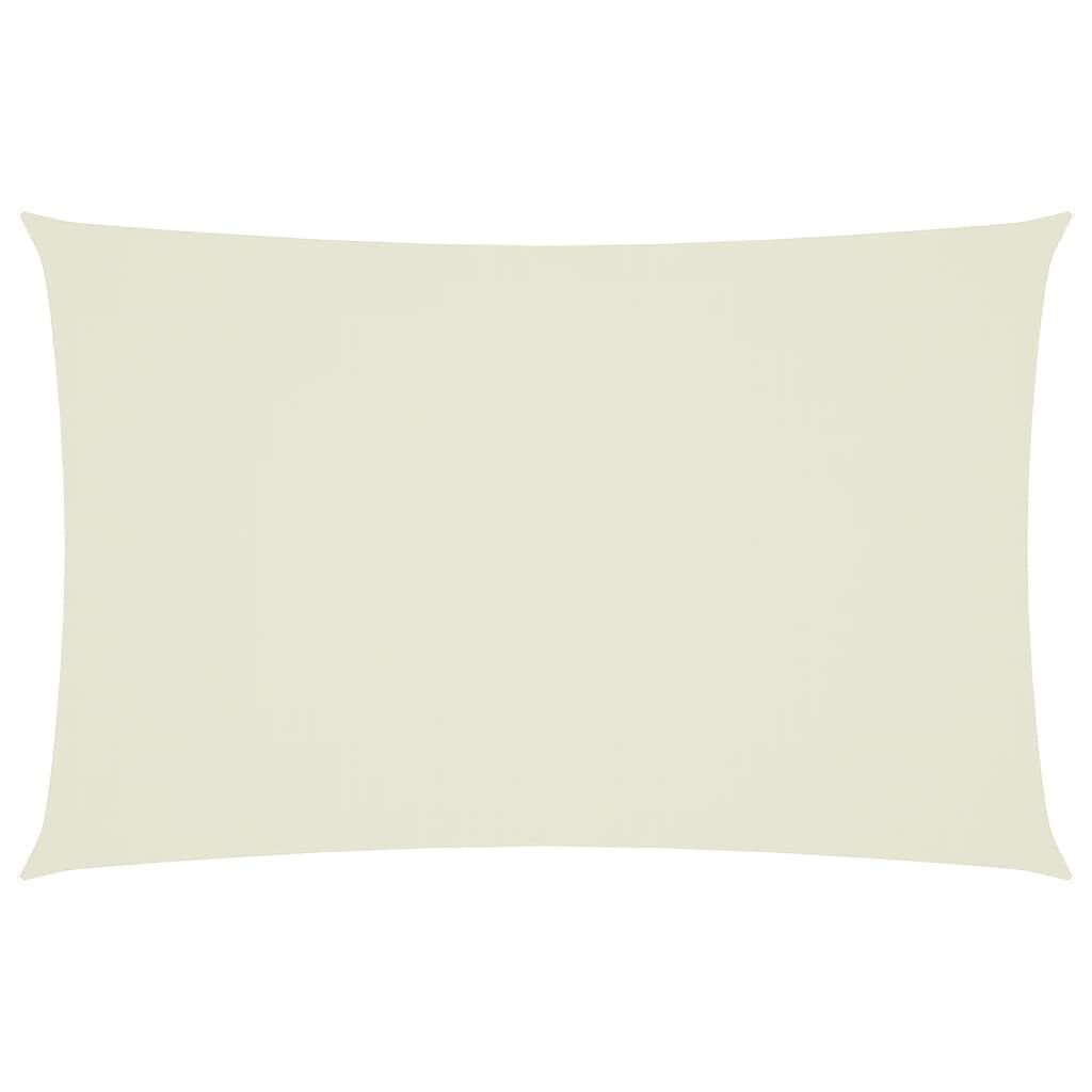 Vidaxl Toldo De Vela Rectangular Tela Oxford Color Crema 2,5x5 M_0