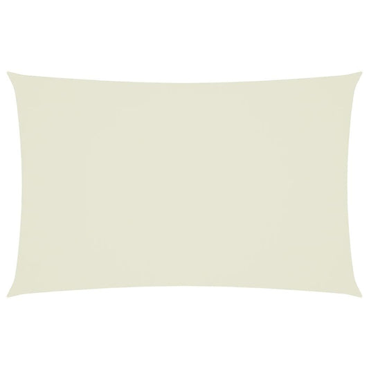 Vidaxl Toldo De Vela Rectangular Tela Oxford Color Crema 2,5x5 M_0