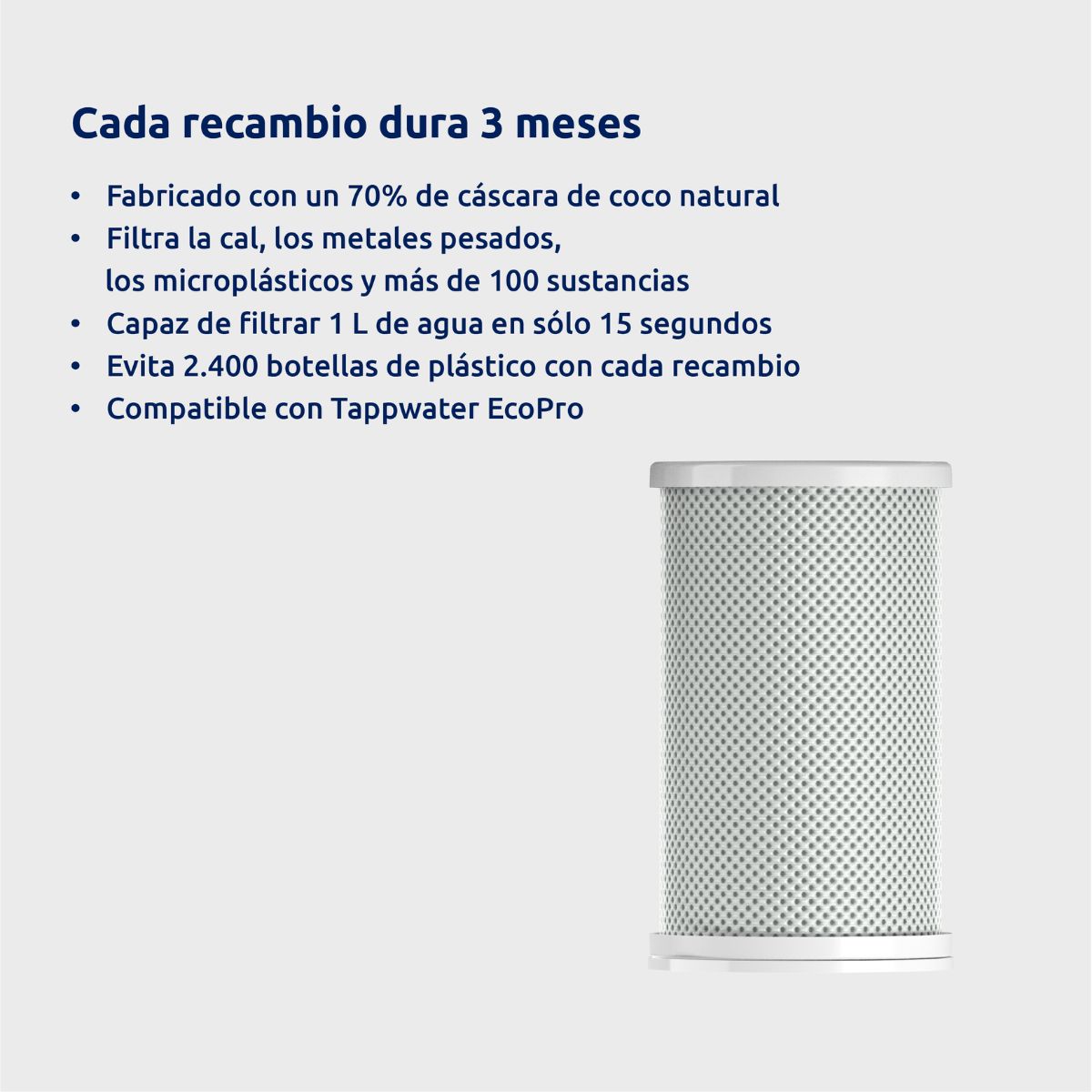 Pack 2 x Cartuchos para filtro EcoPro Tappwater