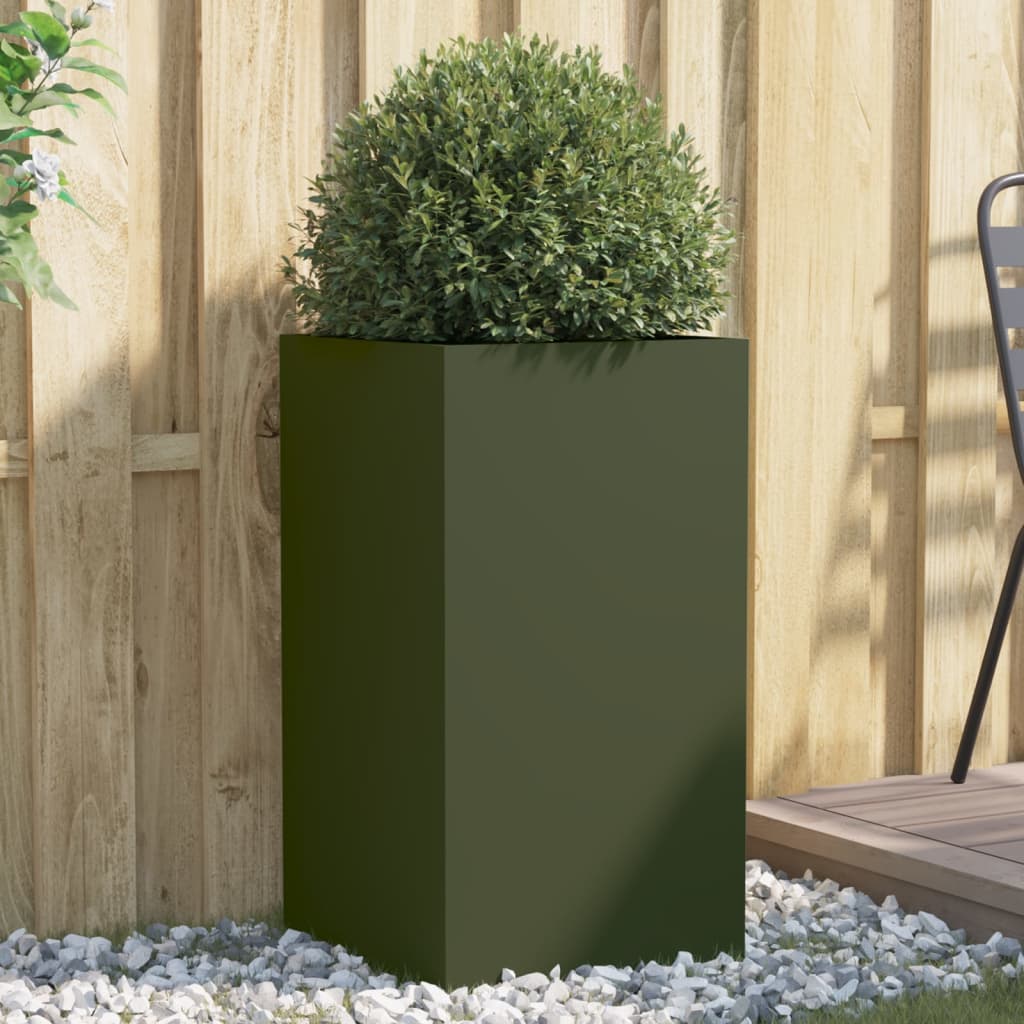 Jardinera Acero Verde Oliva 42x38x75 Cm_1