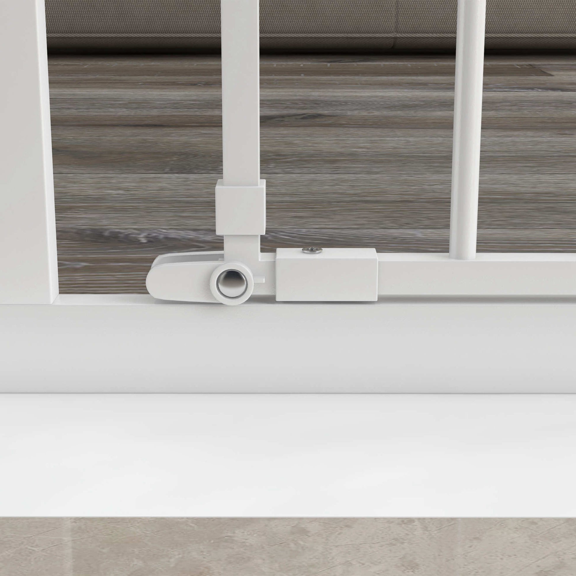Pawhut Barrera De Seguridad Para Perros Con 1 Puerta 74-101x104,1 Cm Blanco_3
