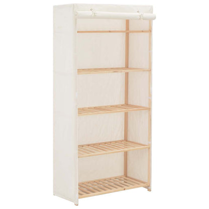 Armario De Tela Blanco 79x40x170 Cm_1