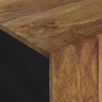 Mesa De Centro Madera Maciza Mango Y Contrachapada 100x54x40 Cm_4