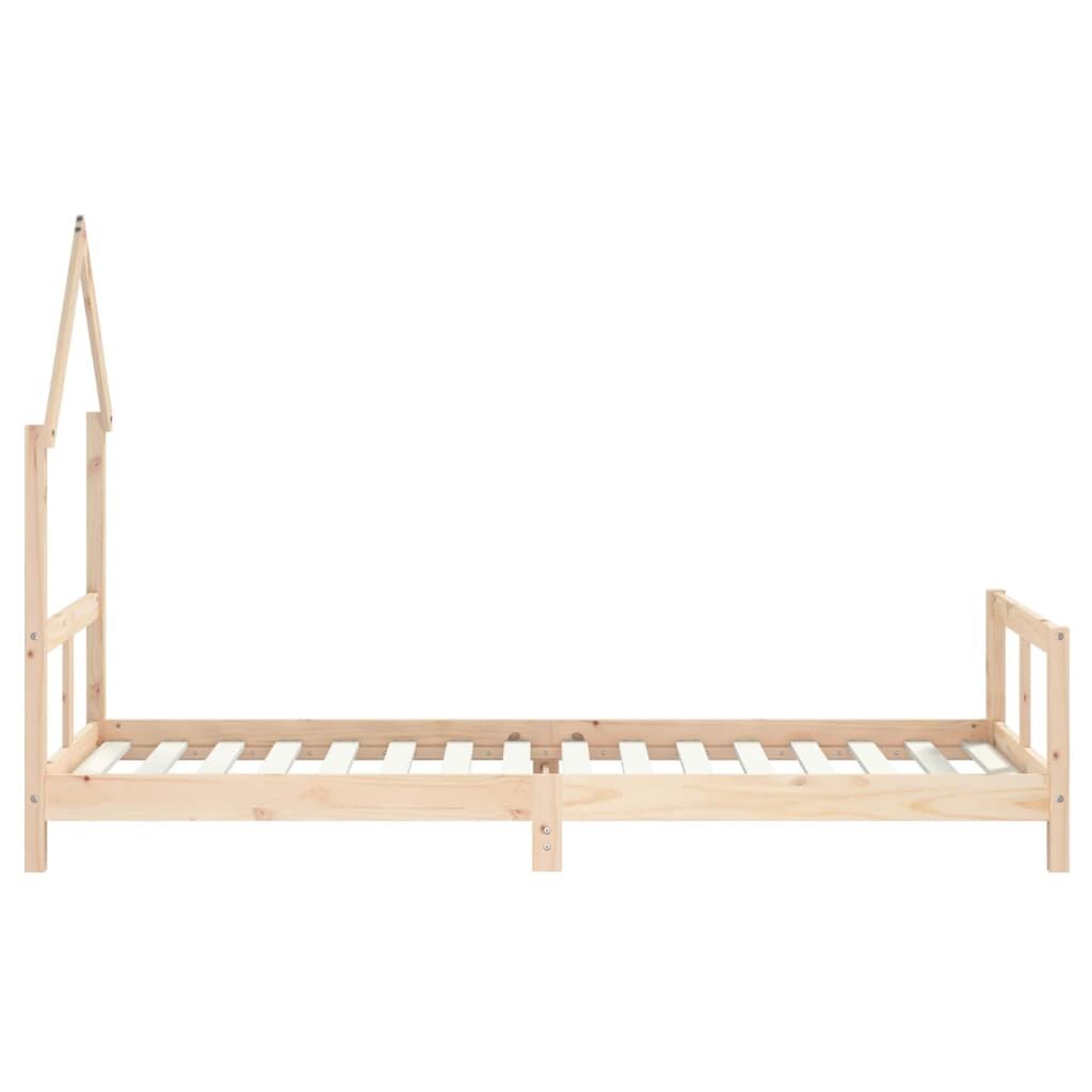 Vidaxl Estructura De Cama Para Niños Madera Maciza De Pino 80x200 Cm_4