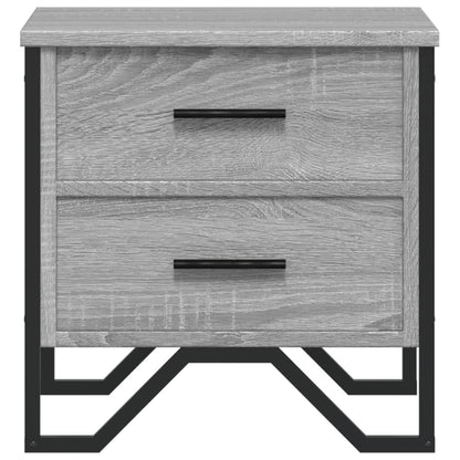 Mesita De Noche Madera De Ingeniería Gris Sonoma 40x41x40 Cm_3
