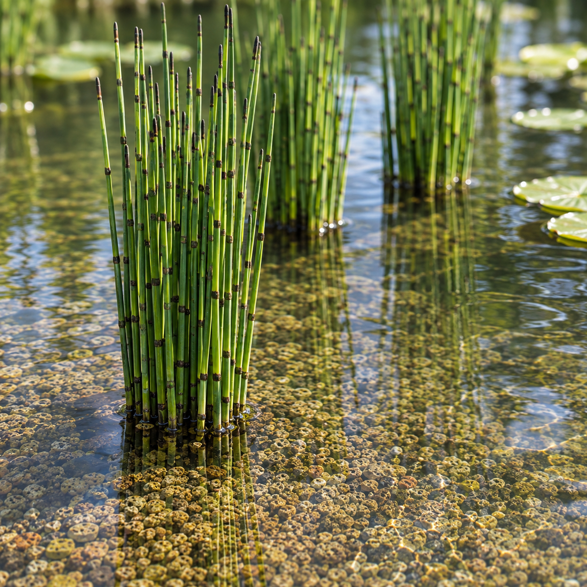 Cola De Caballo Acuática - Equisetum Fluviatile - 12 Plantas_1