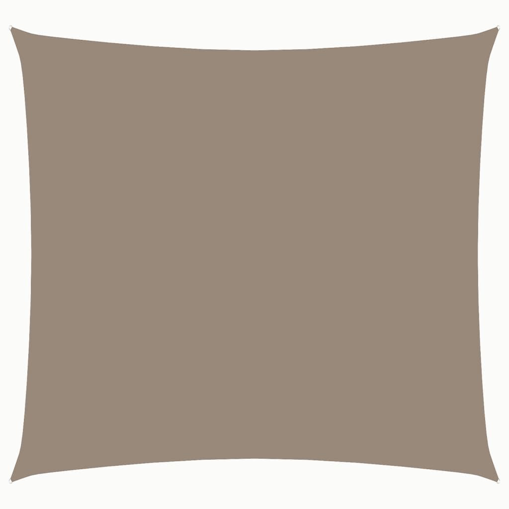 Vidaxl Toldo De Vela Cuadrado Tela Oxford Gris Taupe 3x3 M_0