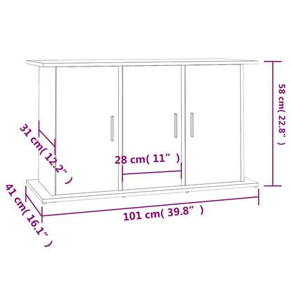 Vidaxl Soporte Para Acuario De Hormigón Gris 101x41x58 Cm De Madera Sintética_2