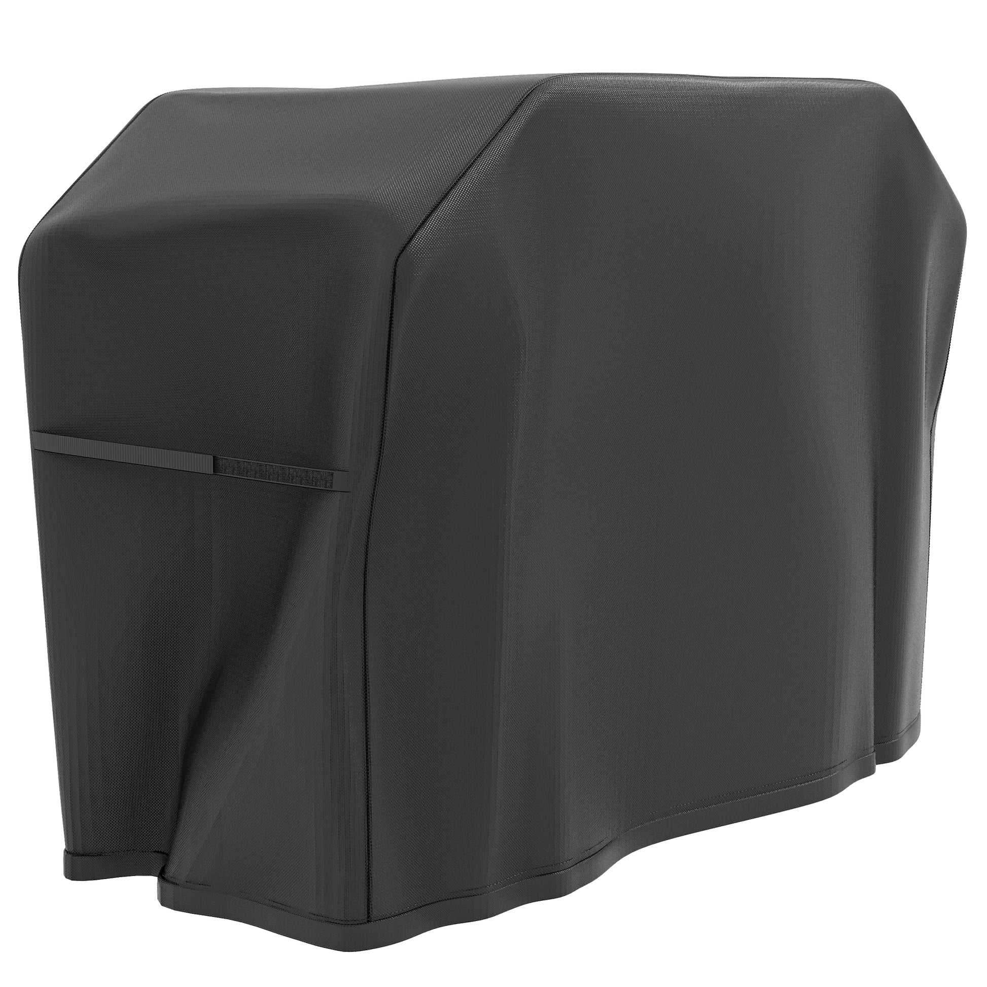 Outsunny Funda Para Barbacoa Rectangular Con Cordón 124x61x91 Cm Negro_0
