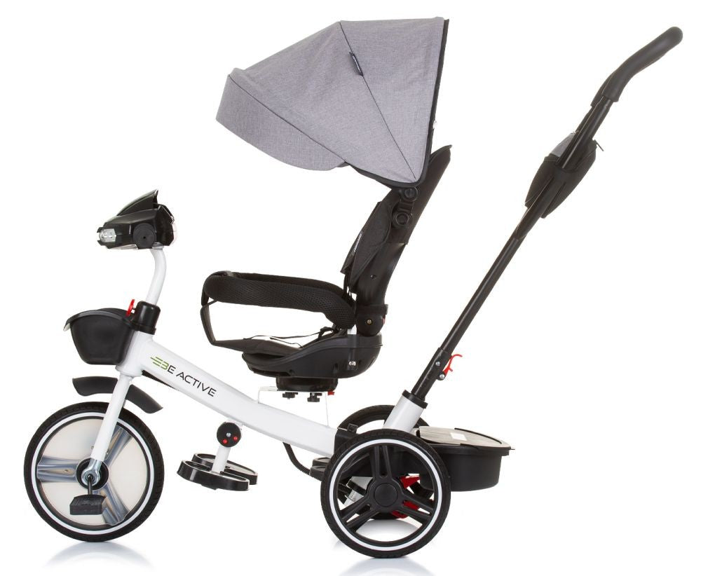 Triciclo Con Capota Y Mango Parental Be Active Grey Linen_1
