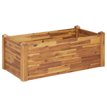 Arriate De Madera Maciza De Acacia 110x60x44 Cm_0