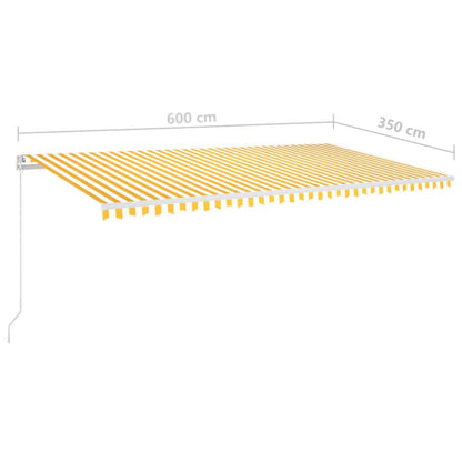 Toldo Manual Retráctil Con Led Amarillo Y Blanco 600x350 M_5