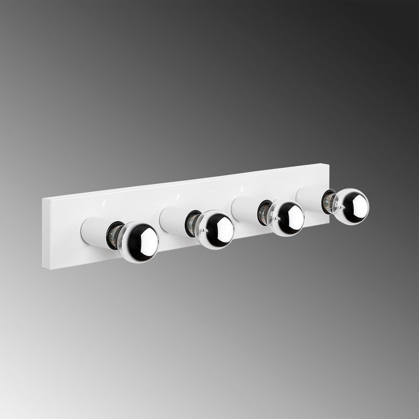 Aplique De Pared, Metal , Blanco, 10x10x60, Casquillo 4 X E27 Max 40 W_2