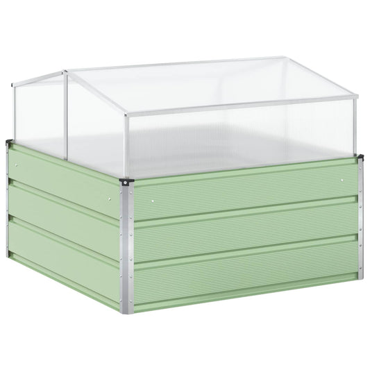 Jardinera Verde Pastel 100 X 100 X 77 Cm Acero Galvanizado_0