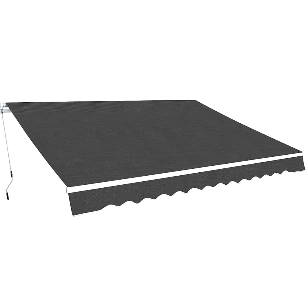 Toldo Plegable De Operación Manual 500 Cm Antracita_1