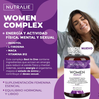 Women Complex + Q10 Actividad Hormonal Nutralie 90 Cápsulaslie 90 Cápsulas