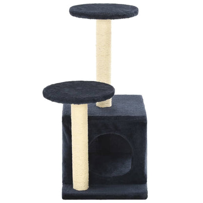Vidaxl Rascador Para Gatos Con Poste De Sisal Azul Oscuro 60 Cm_4