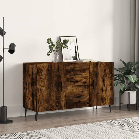 Aparador Madera De Ingeniería Roble Ahumado 100x36x60 Cm_0
