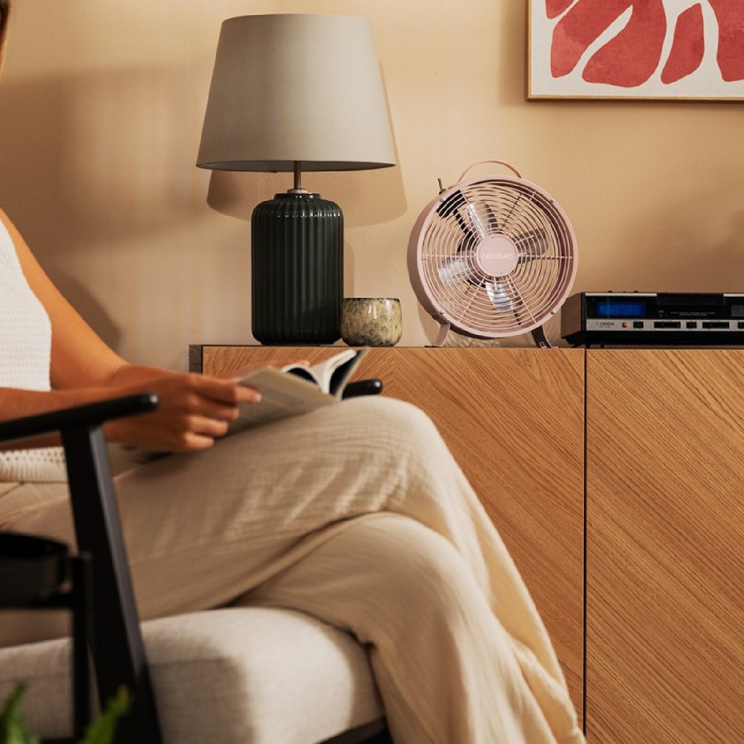 Cecotec Ventilador De Sobremesa Energysilence 400 Retrodesk Pink Cecotec_2