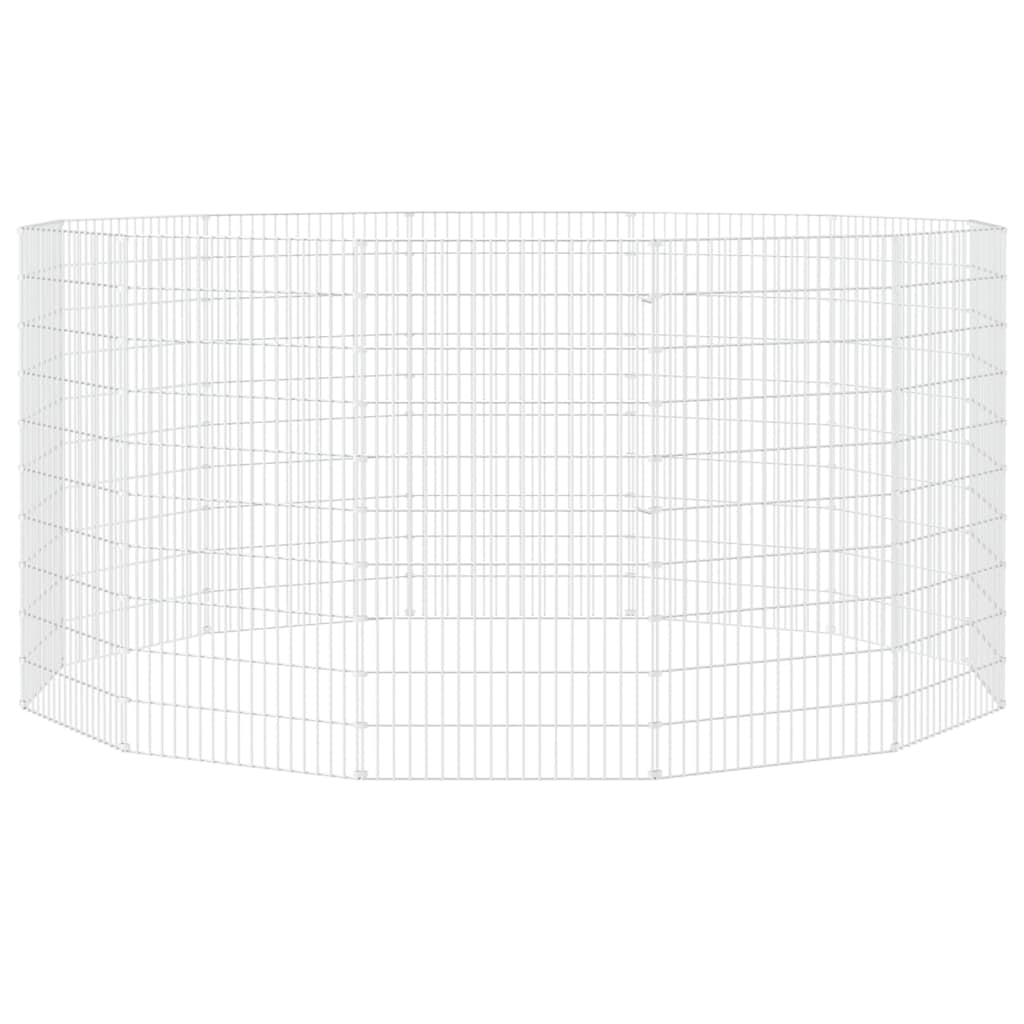 Vidaxl Cercado Para Animales De Corral (12 Paneles, 54 X 100 Cm, Hierro Galvanizado)_3