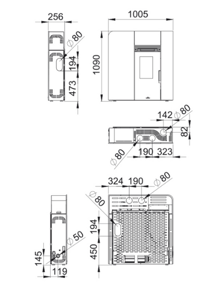 BRICOSOL ESTUFA DE PELLET BRONPI MODELO CLEO EXTRAPLANA 12 KW CRISTAL BLANCO_4