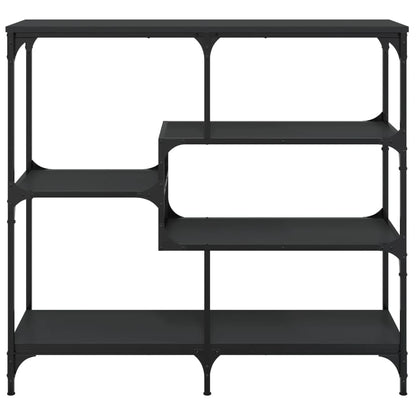 Mesa Consola Madera Contrachapada Negro 103x32x95 Cm_2