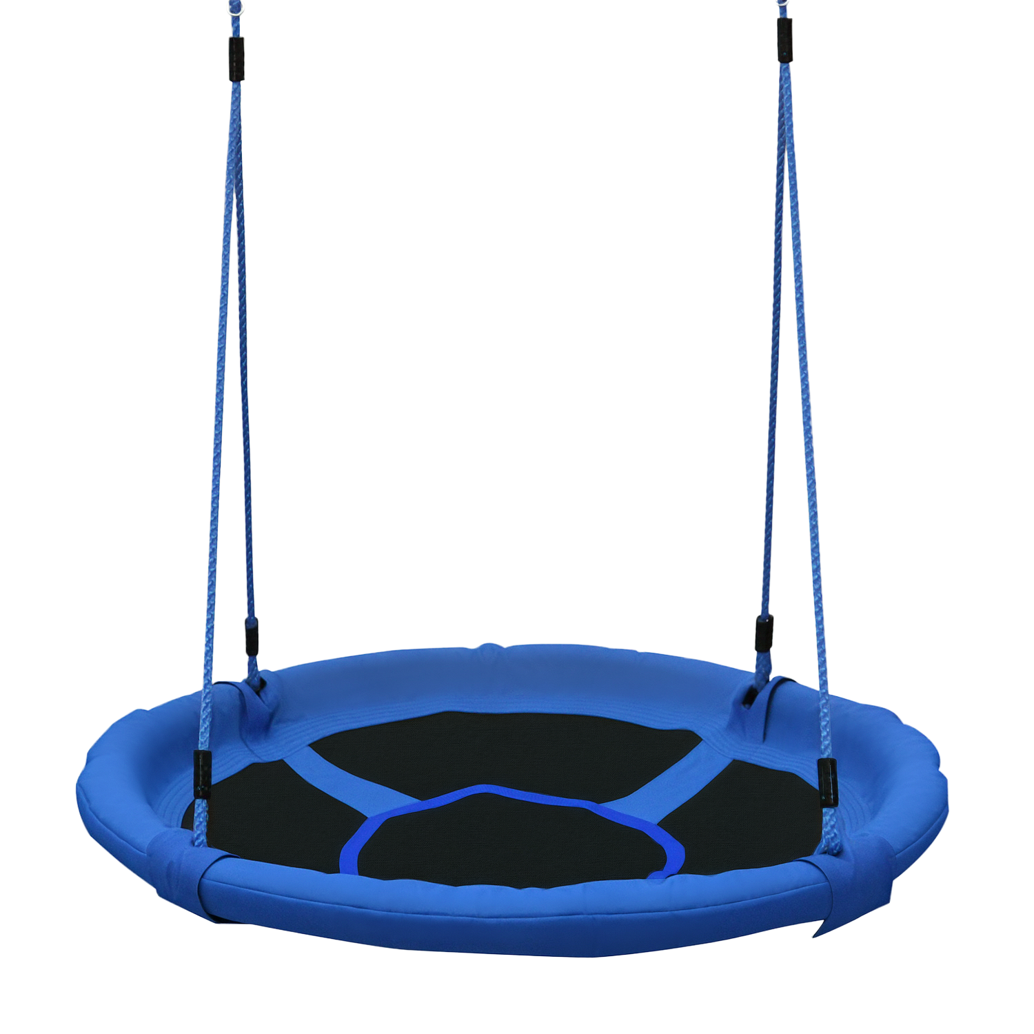 Homcom Columpio Nido Grande Infantil Desmontable Para Jardín Ø100x180 Cm Azul_0