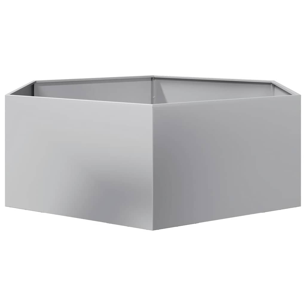 Jardinera Hexagonal Acero Galvanizado 138x120x45 Cm_3