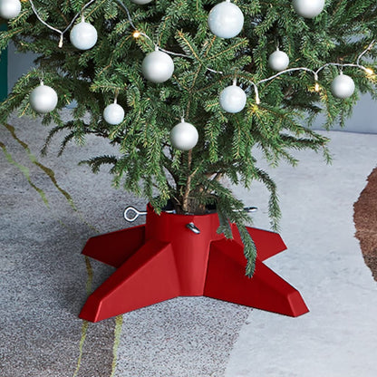 Vidaxl Soporte Para Árbol De Navidad Rojo 55,5x55,5x15 Cm_1