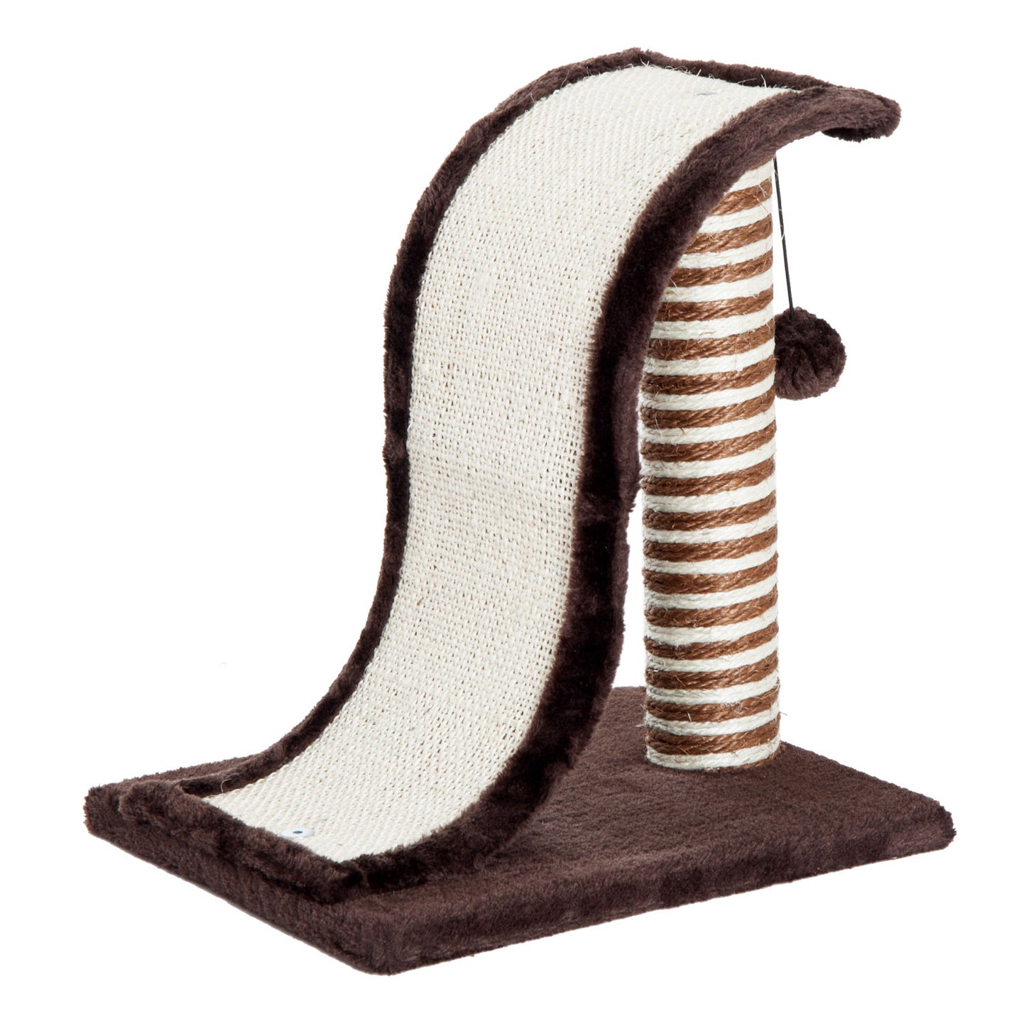 Pawhut Rascador Árbol Para Gatos De Sisal Para Jugar Y Arañar Marrón Crema_0