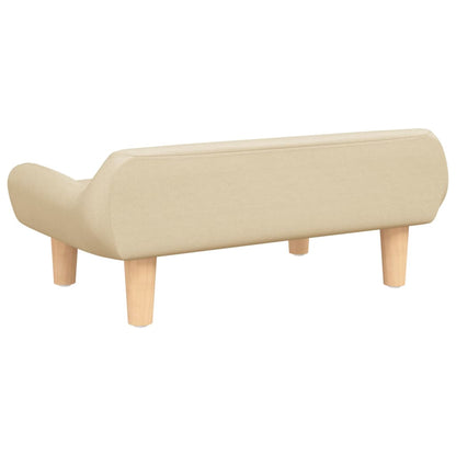 Cama Para Perros De Tela Crema 70x40x24 Cm / Vetonek_0