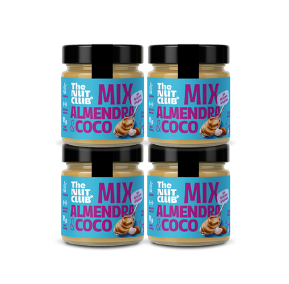 Pack crema de almendra y coco 4 uds The Nut Club 800g_0