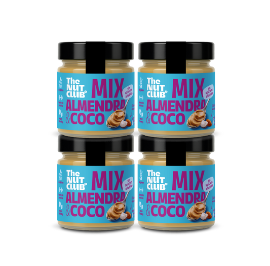 Pack crema de almendra y coco 4 uds The Nut Club 800g_0