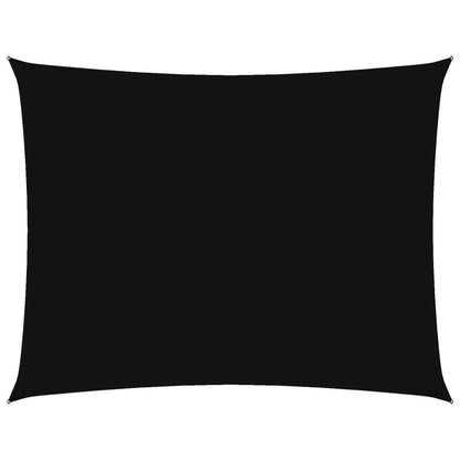 Vidaxl Toldo De Vela Rectangular Tela Oxford Negro 5x6 M_0