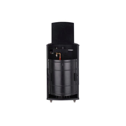 Estufa portátil a gas Manhattan metalizada 3,4 kW Fireside