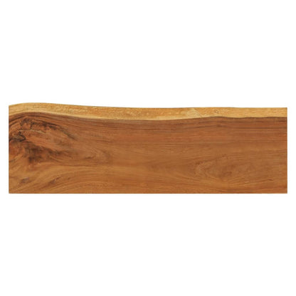 Mesa Consola De Madera Maciza De Suar 110x35x75 Cm_2