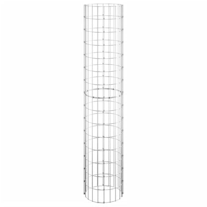 Poste Circular De Gaviones Acero Galvanizado Ø30x150 Cm / Vetonek_5
