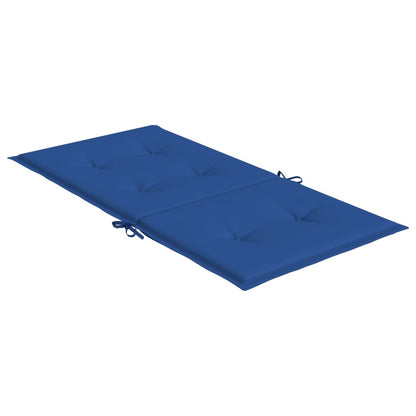 Vidaxl Cojín Silla Jardín Respaldo Bajo 2 Uds Tela Oxford Azul_4