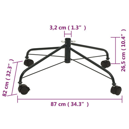 Vidaxl Soporte De Árbol De Navidad Con Ruedas 87x82x26,5 Cm_2