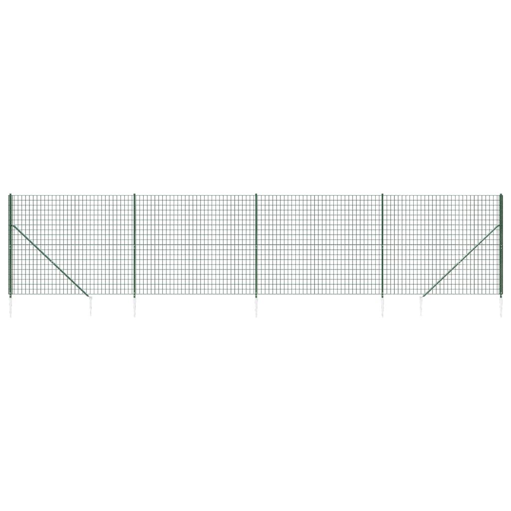 Cerca De Alambre Con Pinchos De Anclaje Verde 2x10 M / Vetonek_1